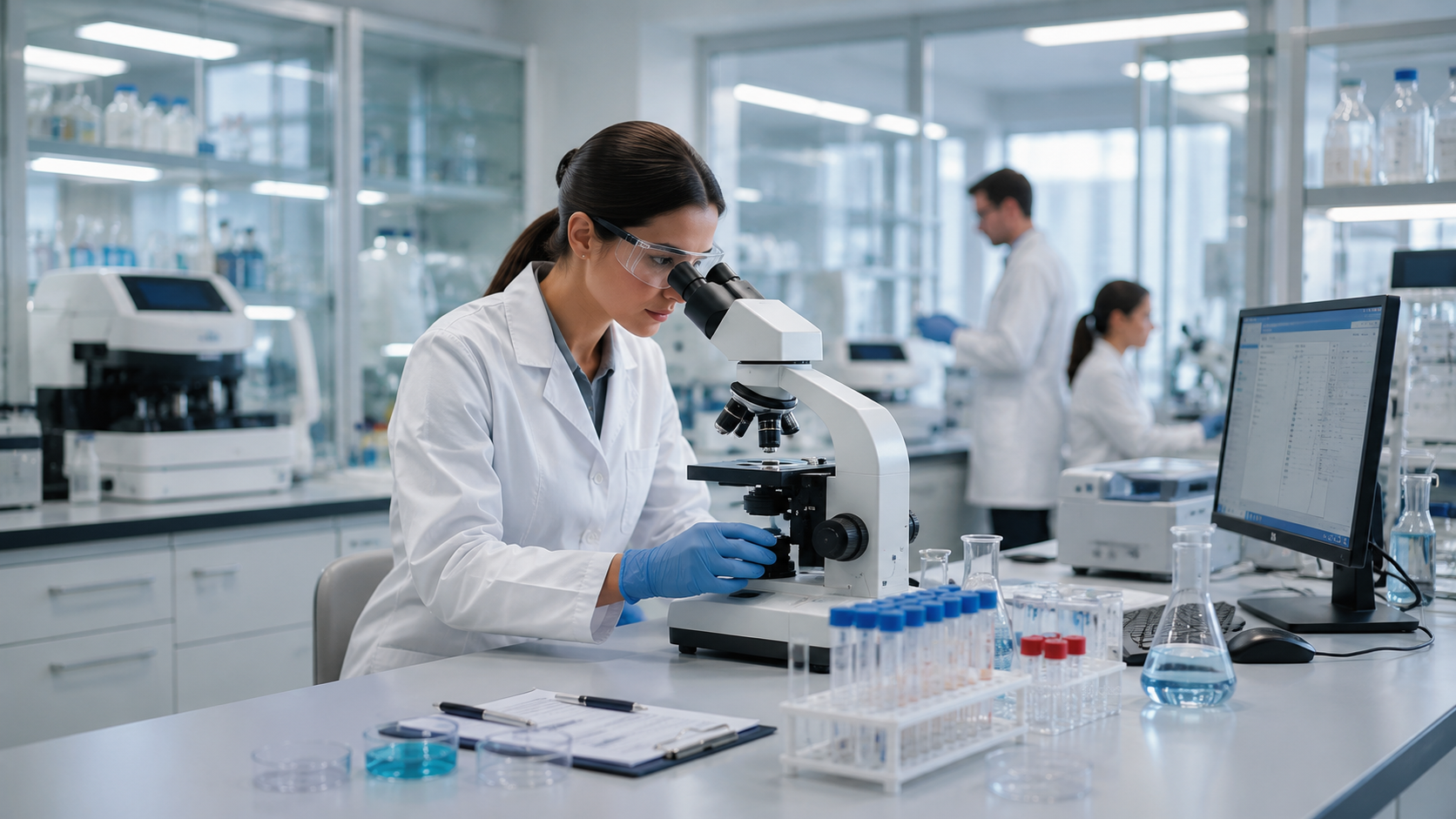 Laboratório clínico moderno